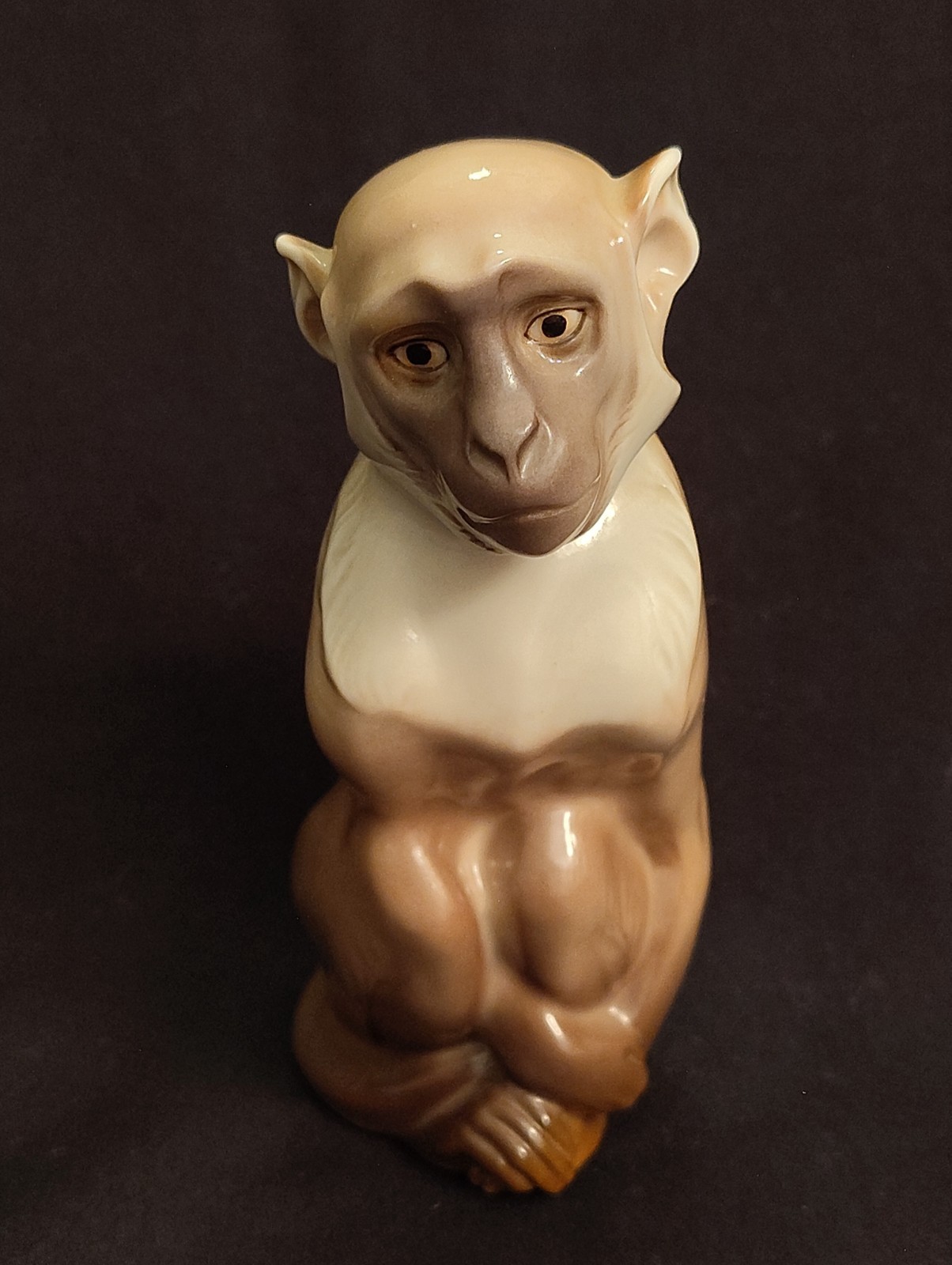 Nymphenberg Monkey Figurine Western Germany 5 1/8″ Tall Excellent Condition