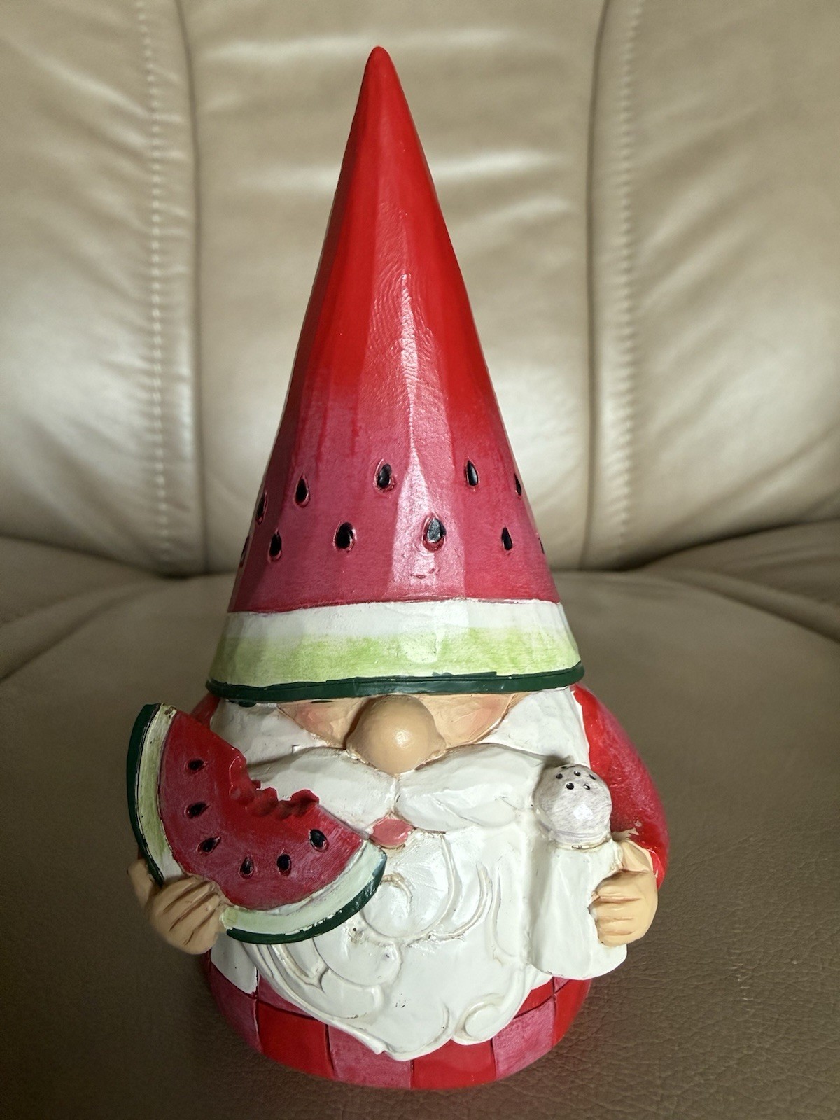 Jim Shore ‘You’re One in a Melon” Watermelon Gnome, 4.5” EUC