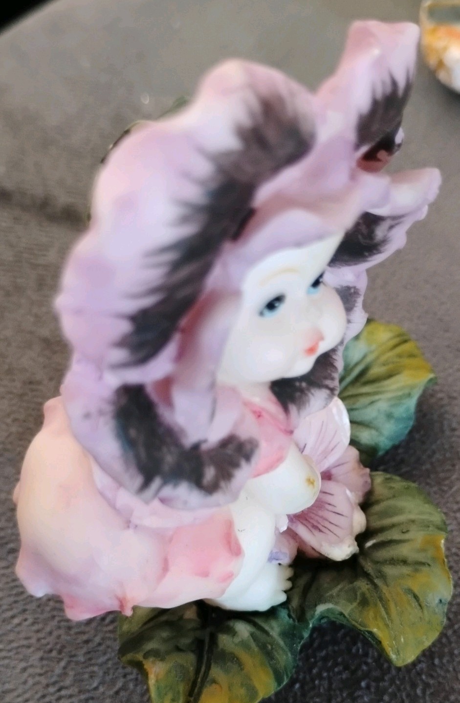 Vintage ceramic collectable flower baby figurines