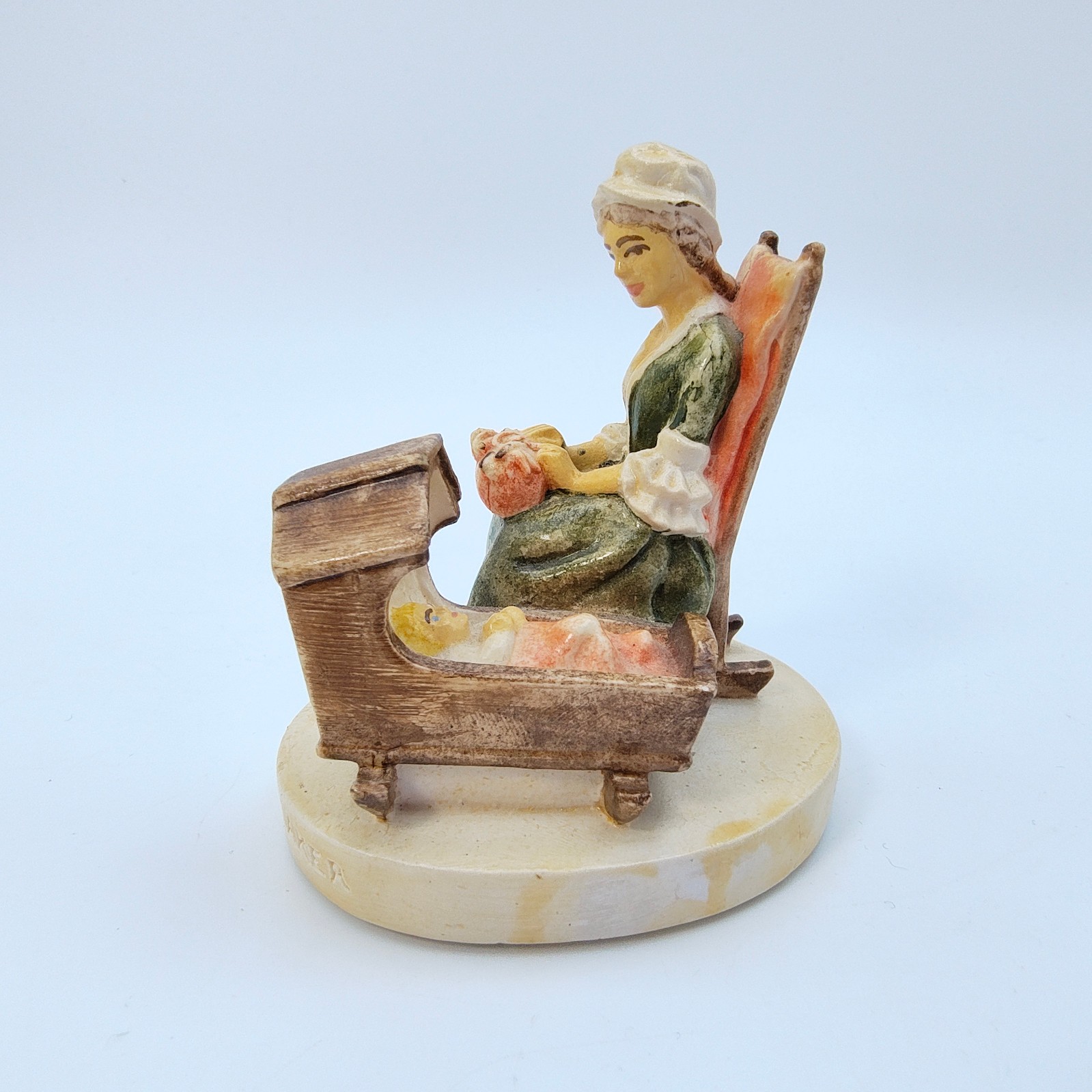Vintage Sebastian Miniatures Colonial Lace Maker Figurine Historical 1951
