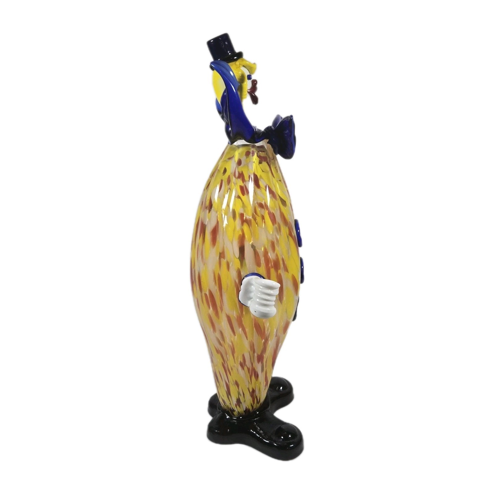 Vintage Murano Italy Art Glass Clown Fratelli Pitau Venetian Sculpture 17″