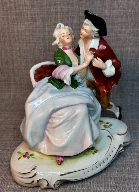 VTG Porcelain Courting Couple Figurine Carl Schneider #20720 Germany 1859 Mark