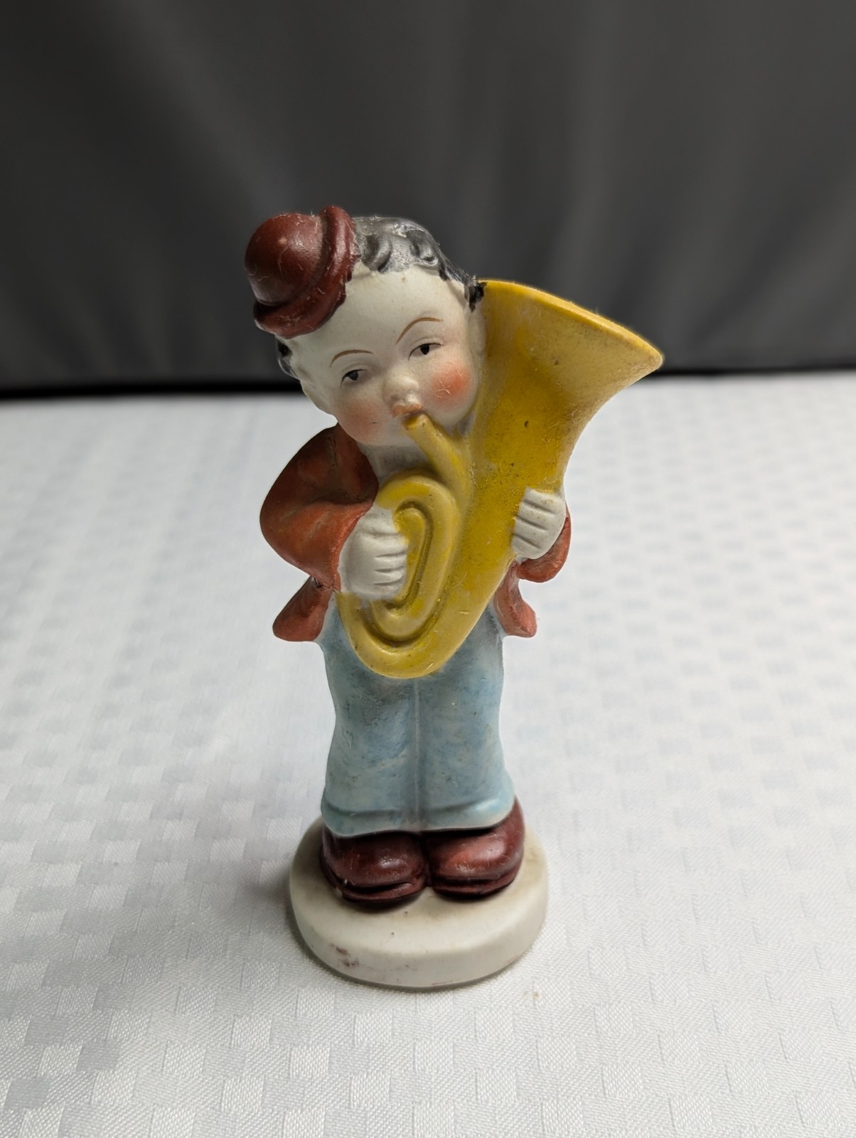 Vintage Lot of Three Men Playing Musical Instruments Figurine Occupied Japan