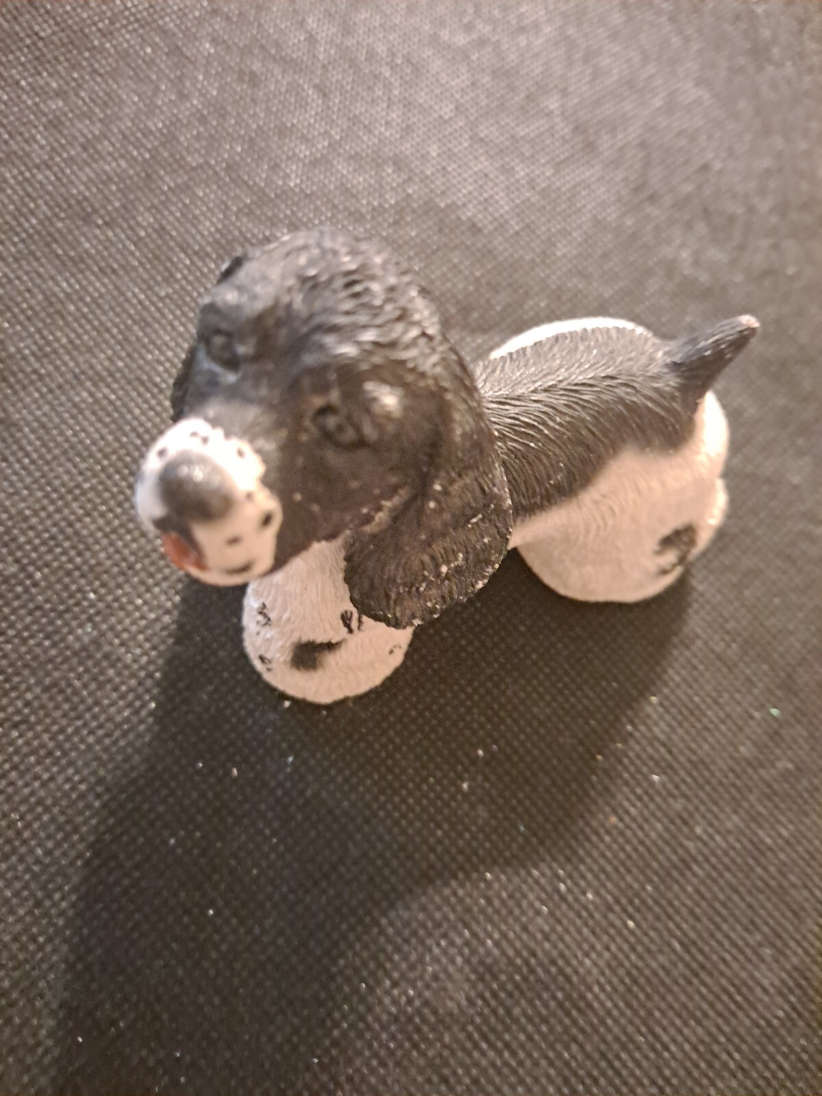 ENGLISH SPRINGER SPANIEL COLD BRONZE CAST DOG FIGURINE! e7756UXX