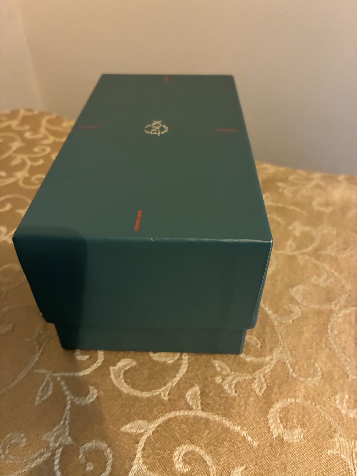 Lenox China Jewels Nativity Angel Open Arms Hands Open USA Teal Box