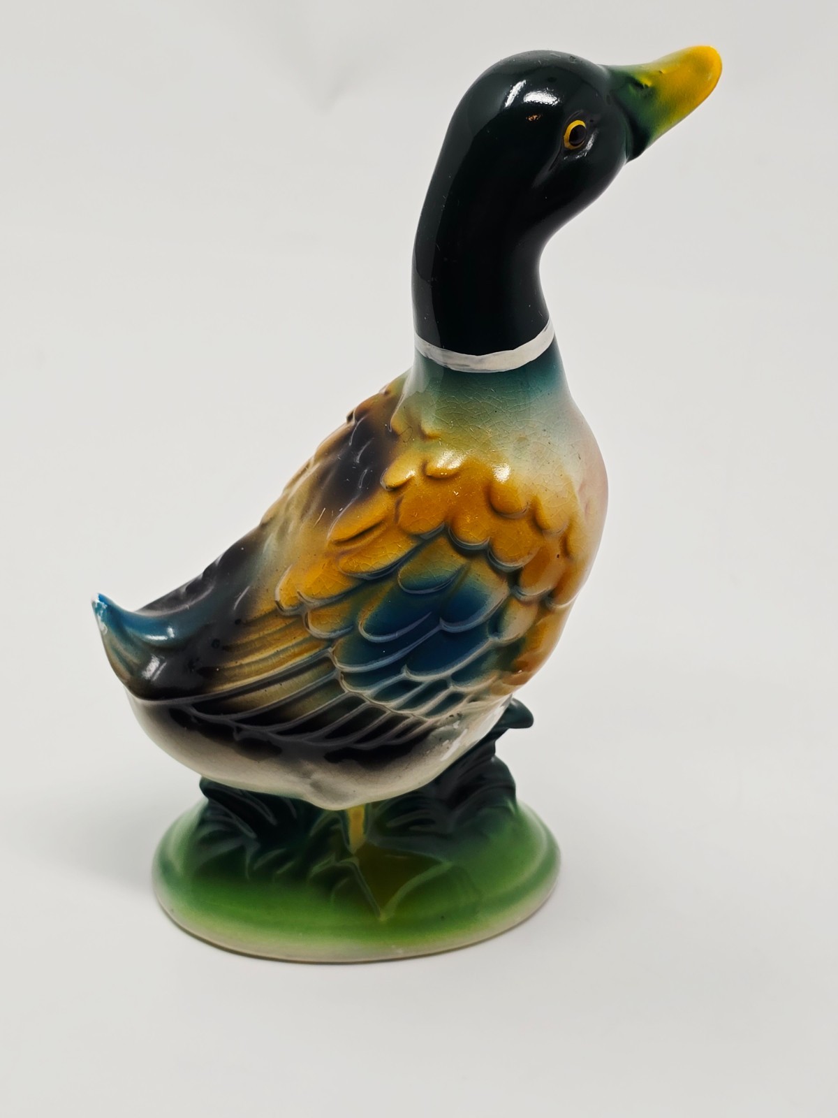 Vintage 6 1/2″ SUN Japan Mallard Duck Figurine