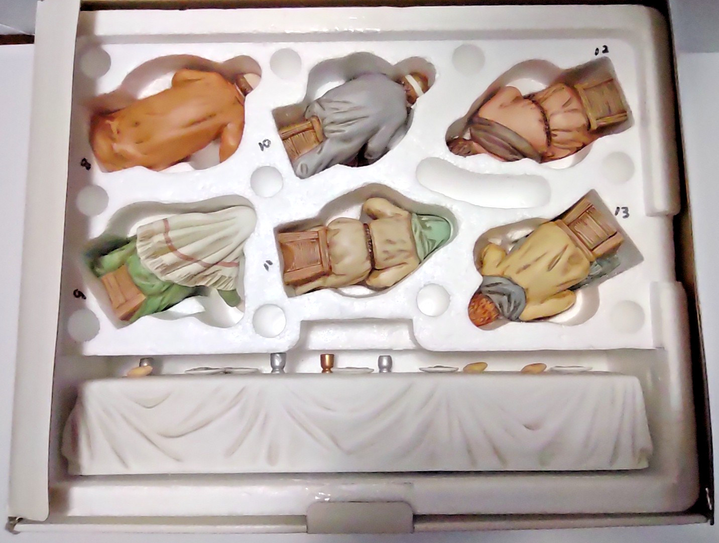 Home Interiors The Last Supper Jesus & Disciples Porcelain Figurines 89880 14 pc