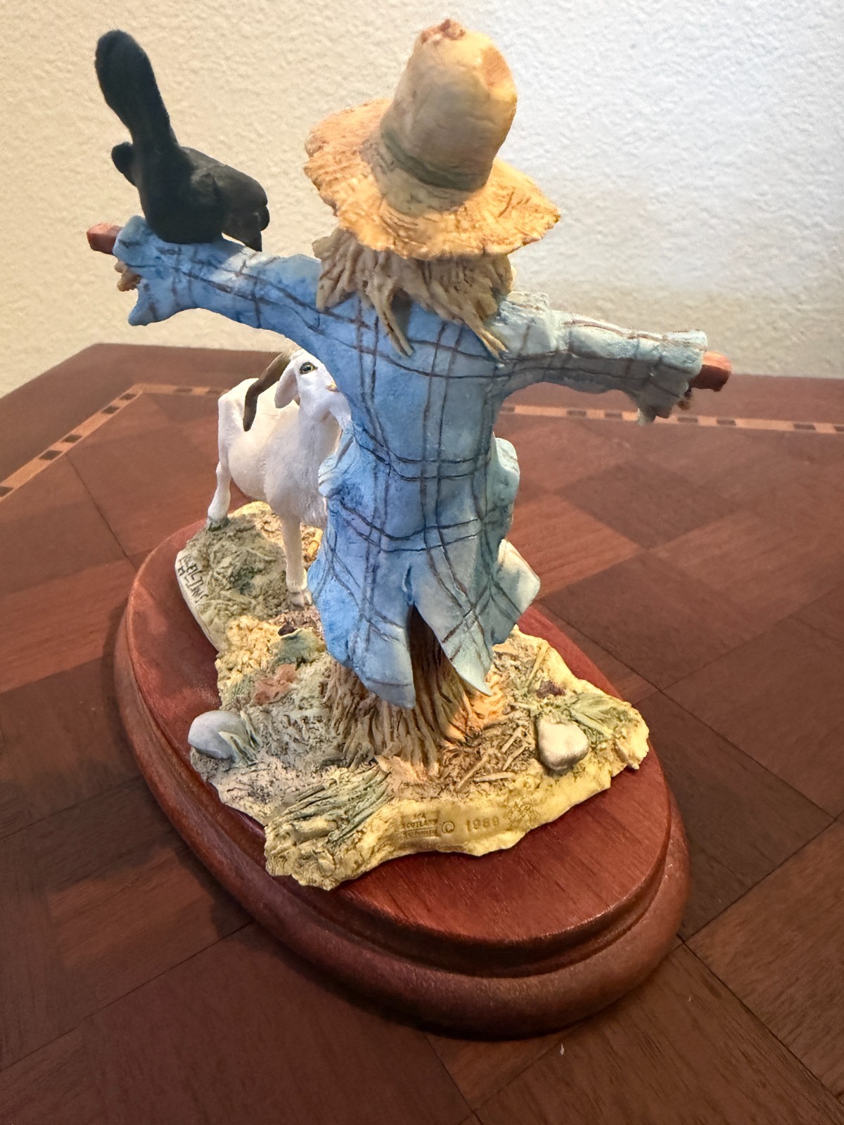 Lowell Davis “The Last Straw” Figurine Goat Scarecrow