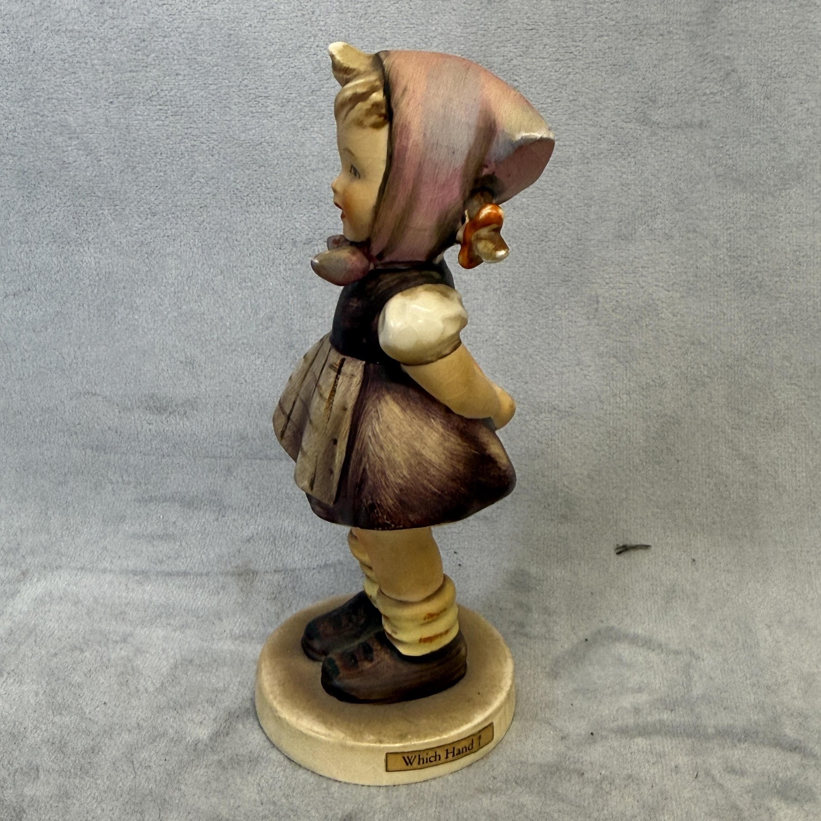 Vintage Goebel M.I. Hummel Which Hand Figurine Porcelain West Germany Marked