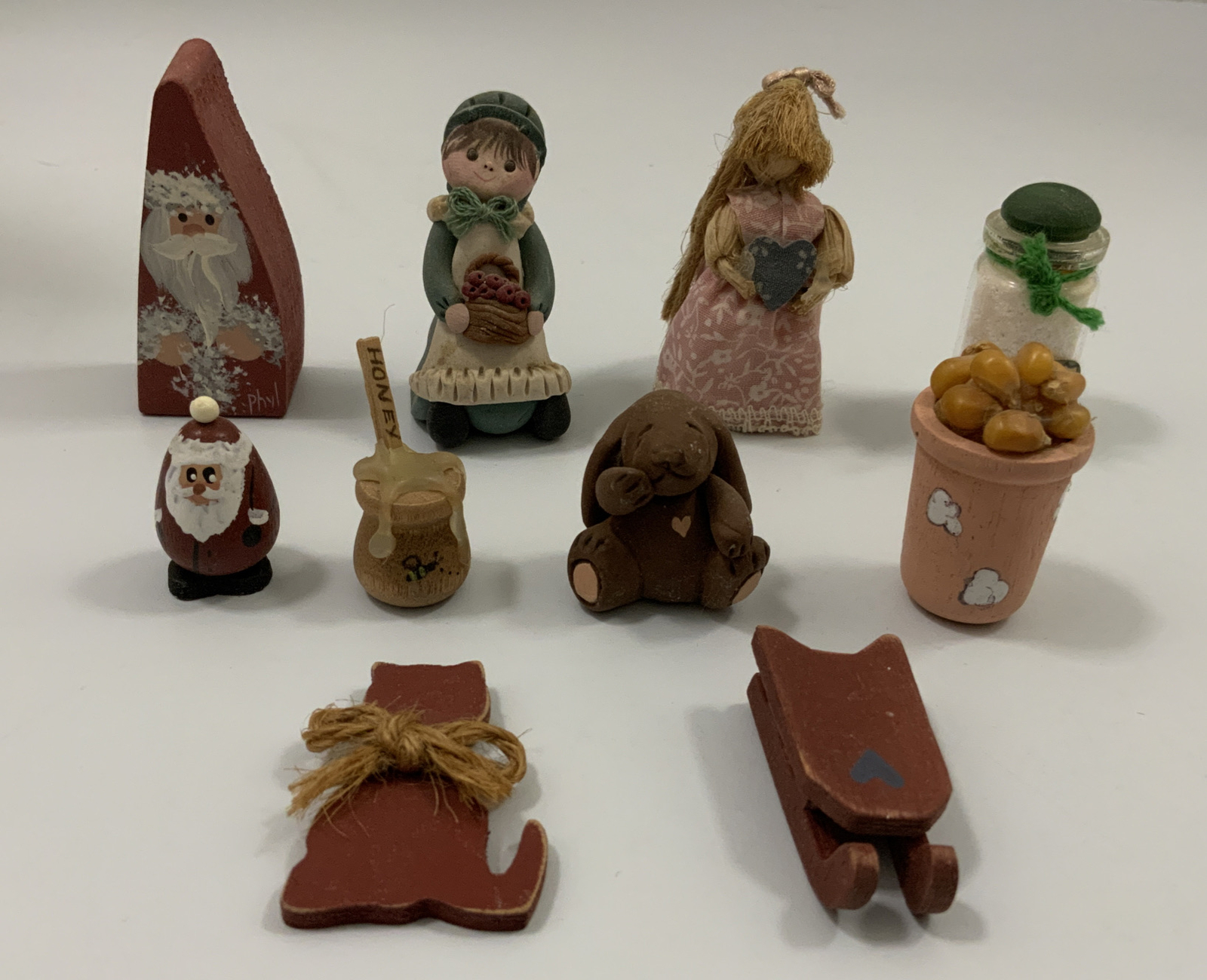 Mixed Lot Of 10 Handmade Miniatures
