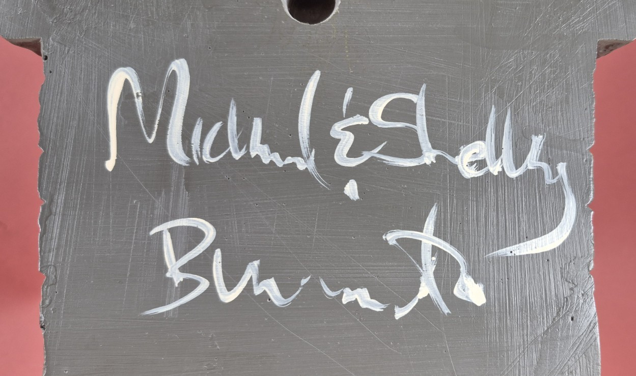 Michael & Shelley Buonaiuto Window Sculputre The Artist 12″ x 8″ Signed Musician