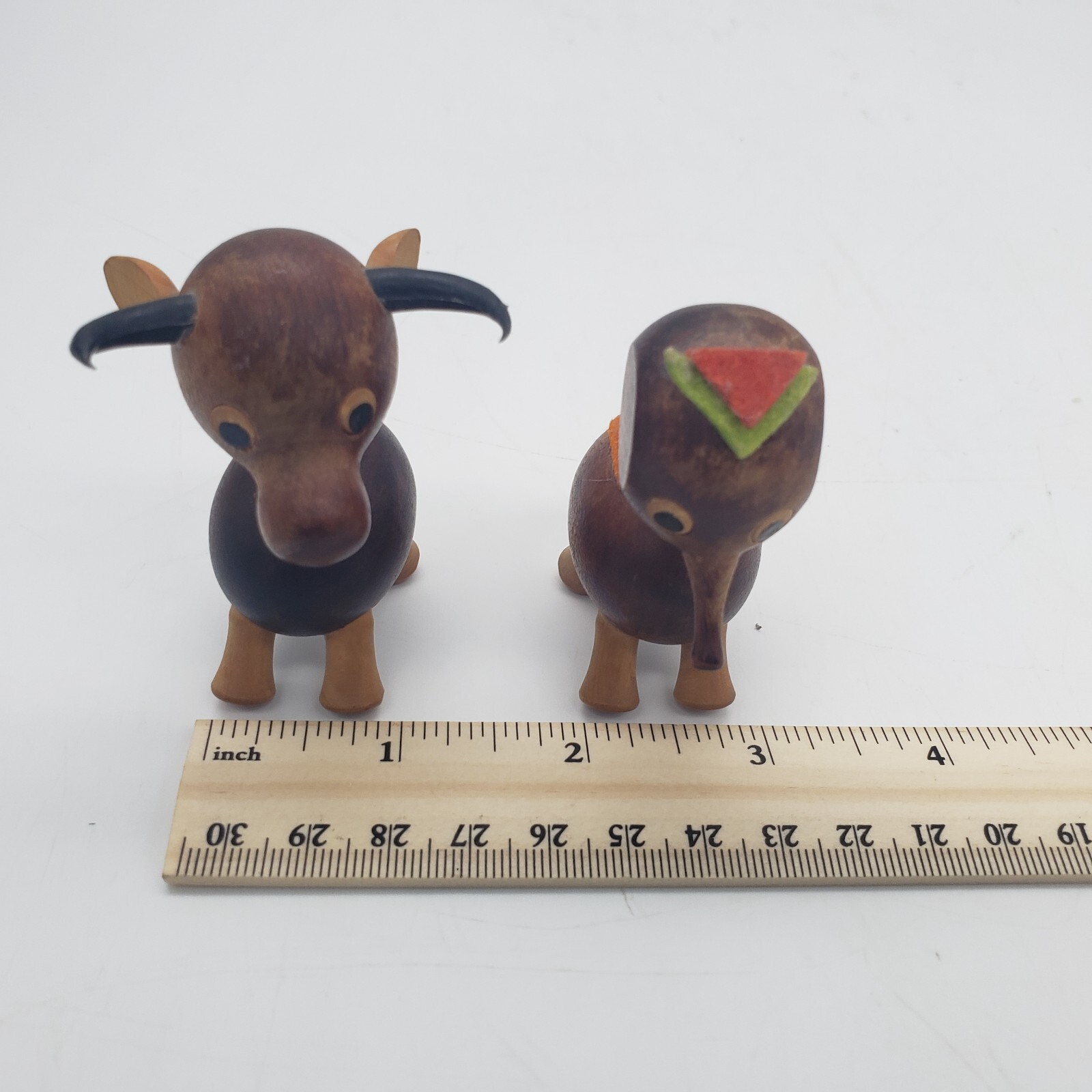 Goula Spain Bull & Horse 2.25″ T Christmas Figurines