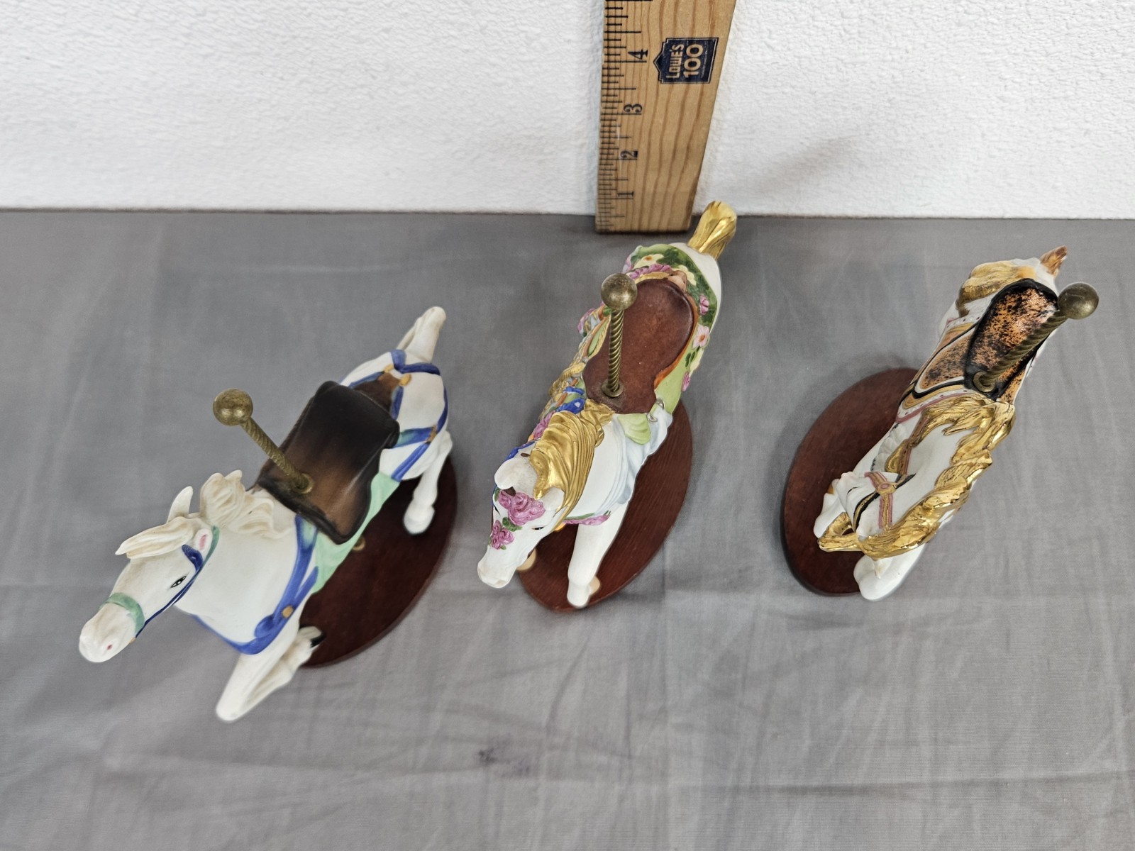 Franklin Mint The Treasury Of Carousel Art – 3 Carousel Horses