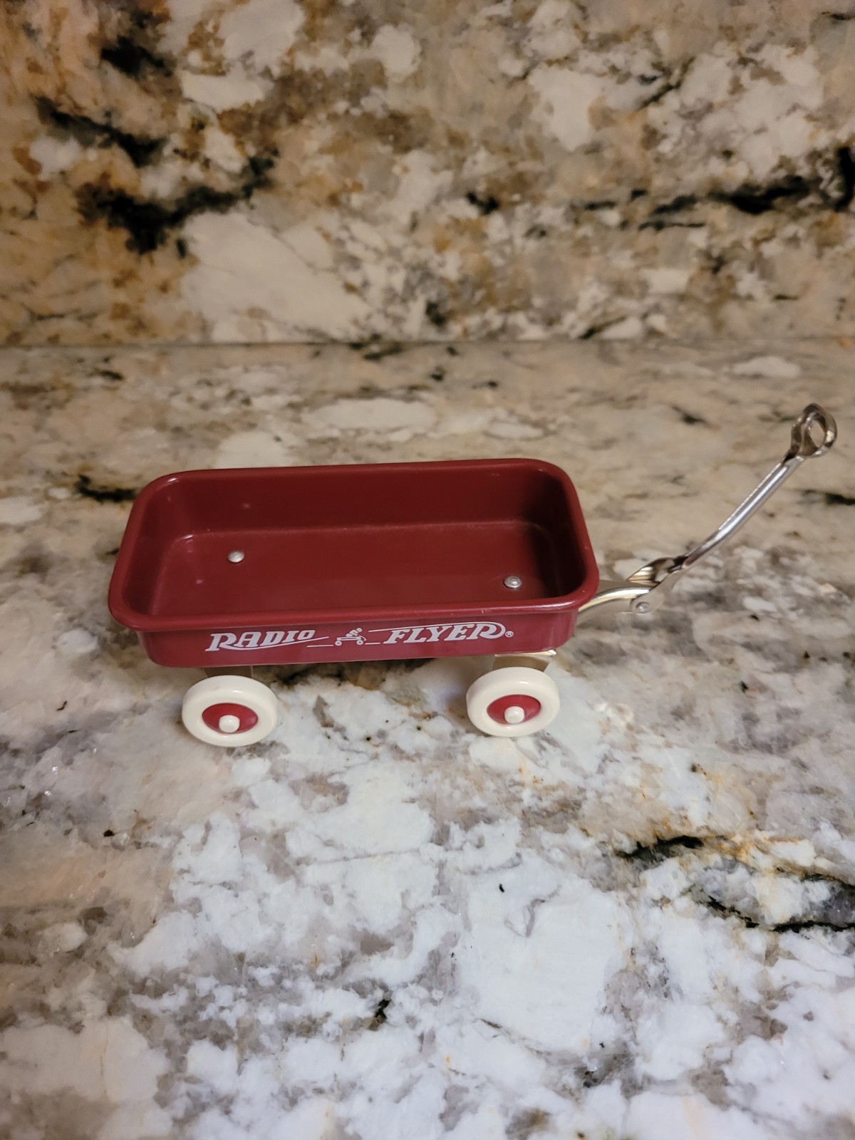 Vintage 1997 Metal Radio Flyer Miniature Little Red Wagon
