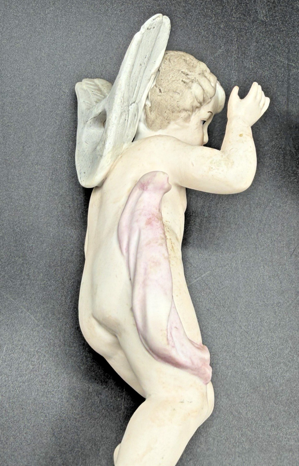 Vintage Rare Lipper and Mann Wall Cherubs Collectible Angels W/Pink Sash, Japan
