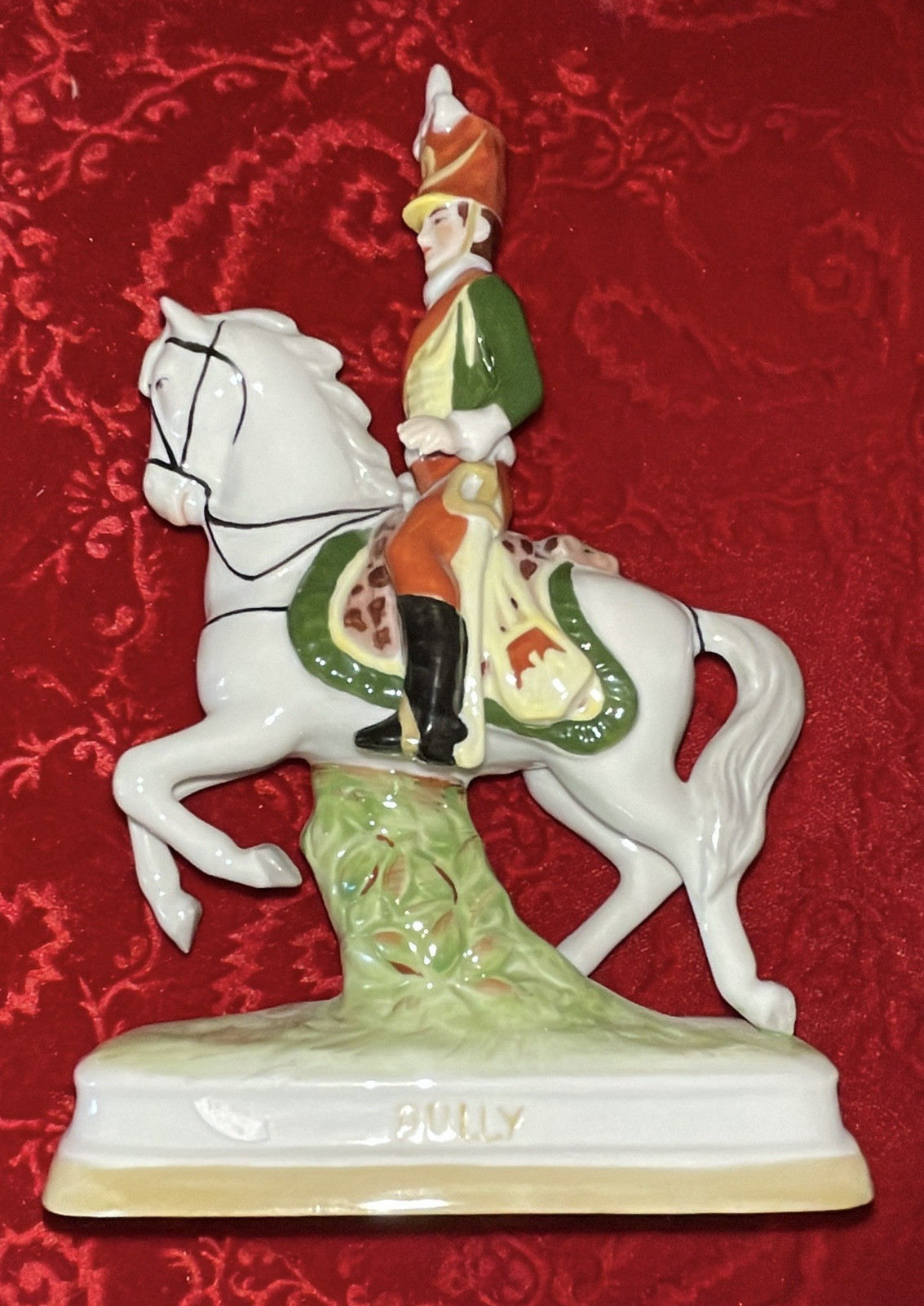 Capodimonte Mounted General Charles Joseph de Pully French Soldier – small chip