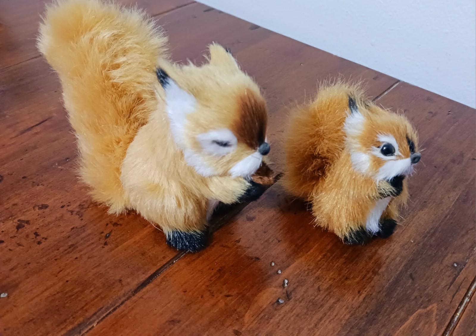 Fur Squirrels Lot Of 2, 2.5inch – 3inch Collectible Figurine