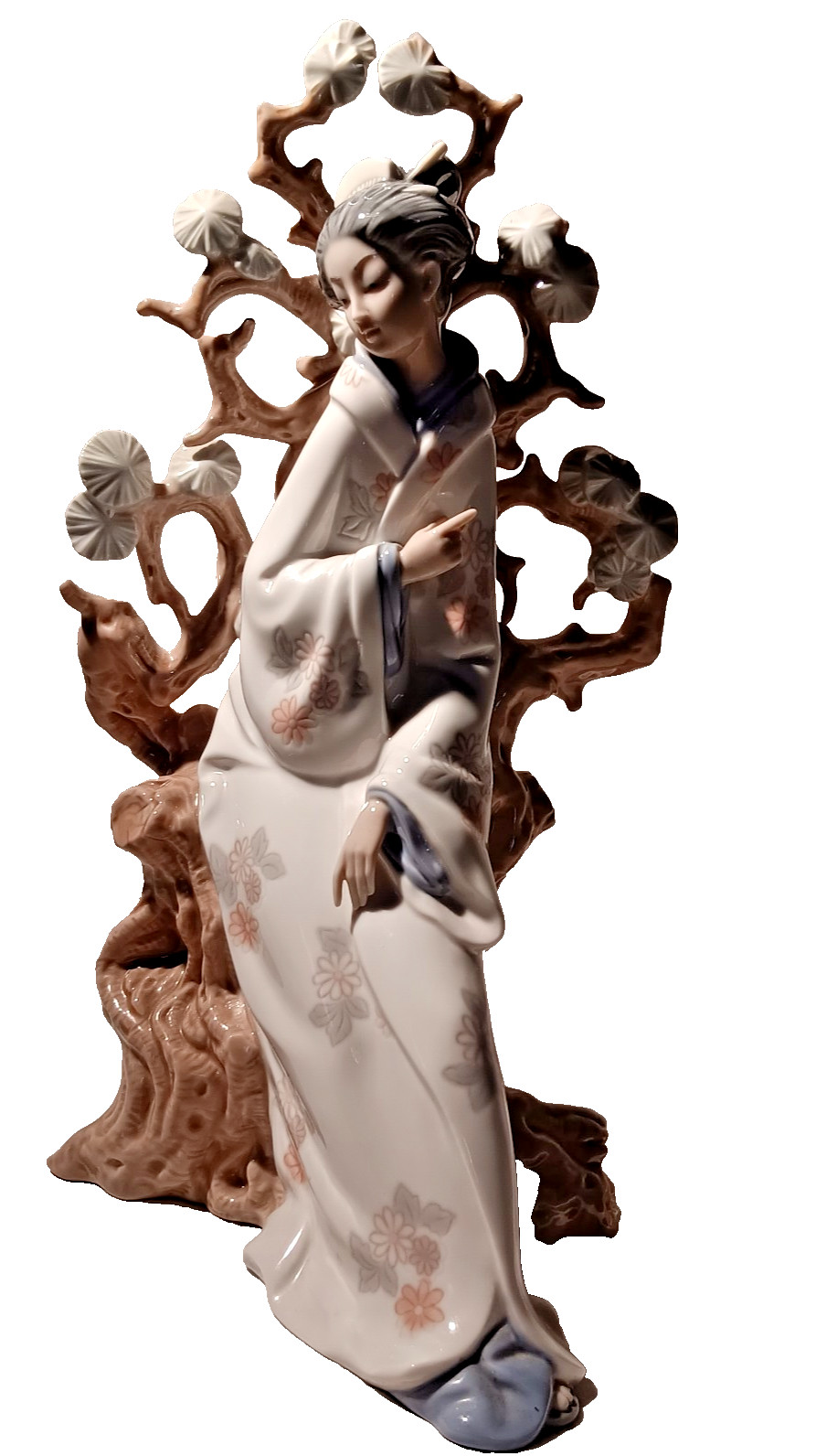 Lladro #4807 Porcelain Geisha Girl Figurine Made in Spain
