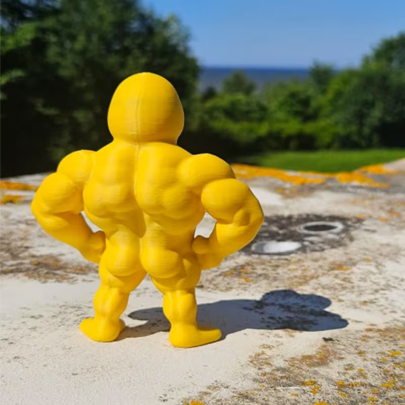 Muscle Duck Collectible Figurine Statue 3D Desktop Shelf Decor Indoor Outdoor