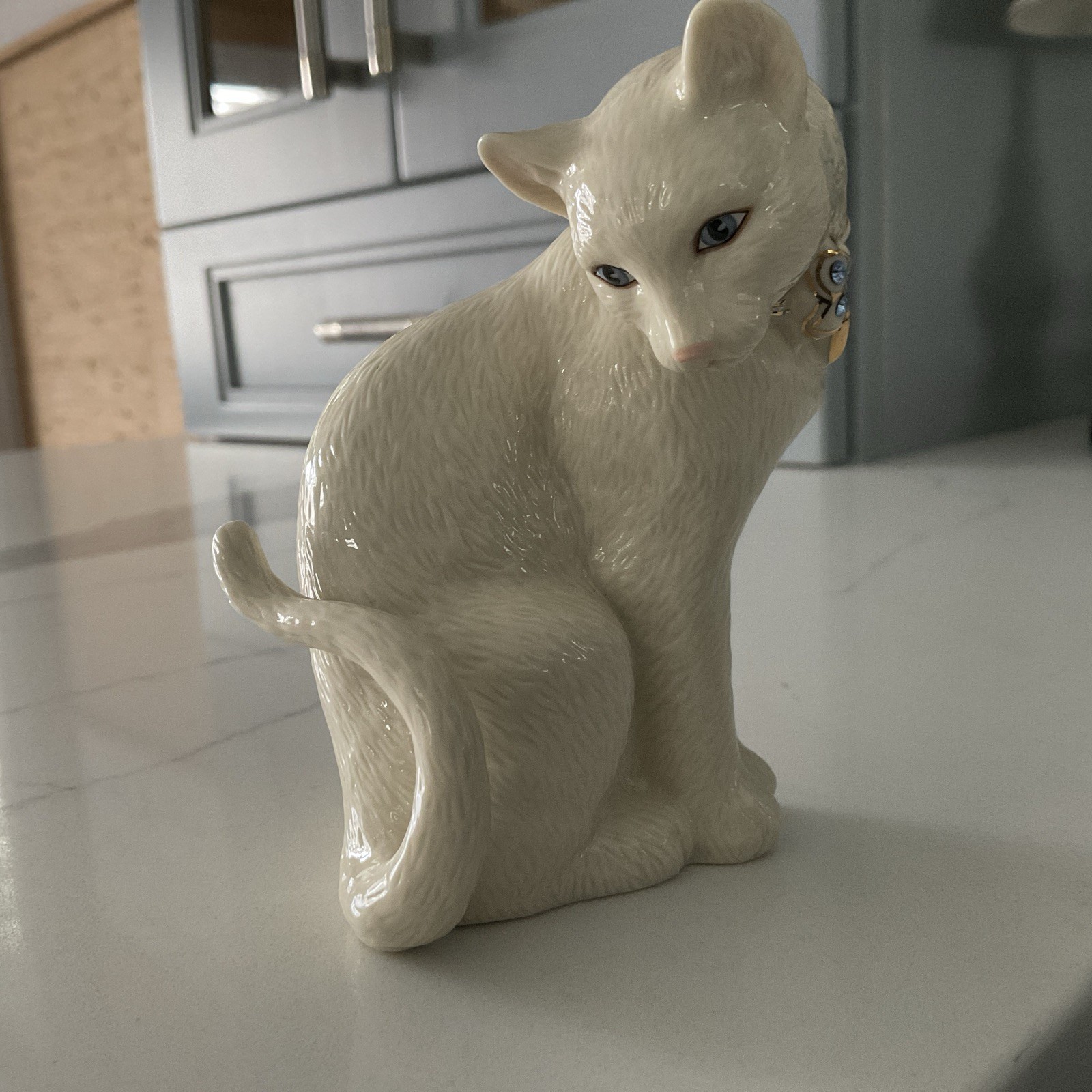 LENOX SWEET DEVOTION CAT 24K GOLD & SWAROVSKI CRYSTALS