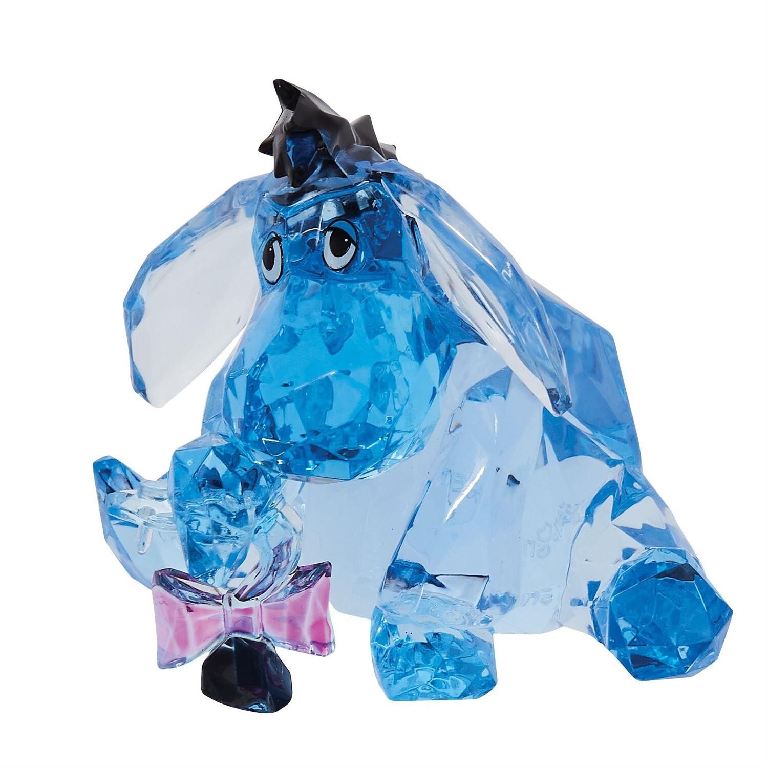 Enesco Facets Disney Winnie The Pooh Eeyore Sitting Figurine, 3 Inch, Blue NEW