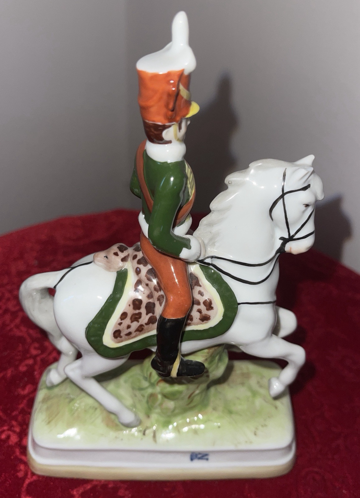 Capodimonte Mounted General Charles Joseph de Pully French Soldier – small chip