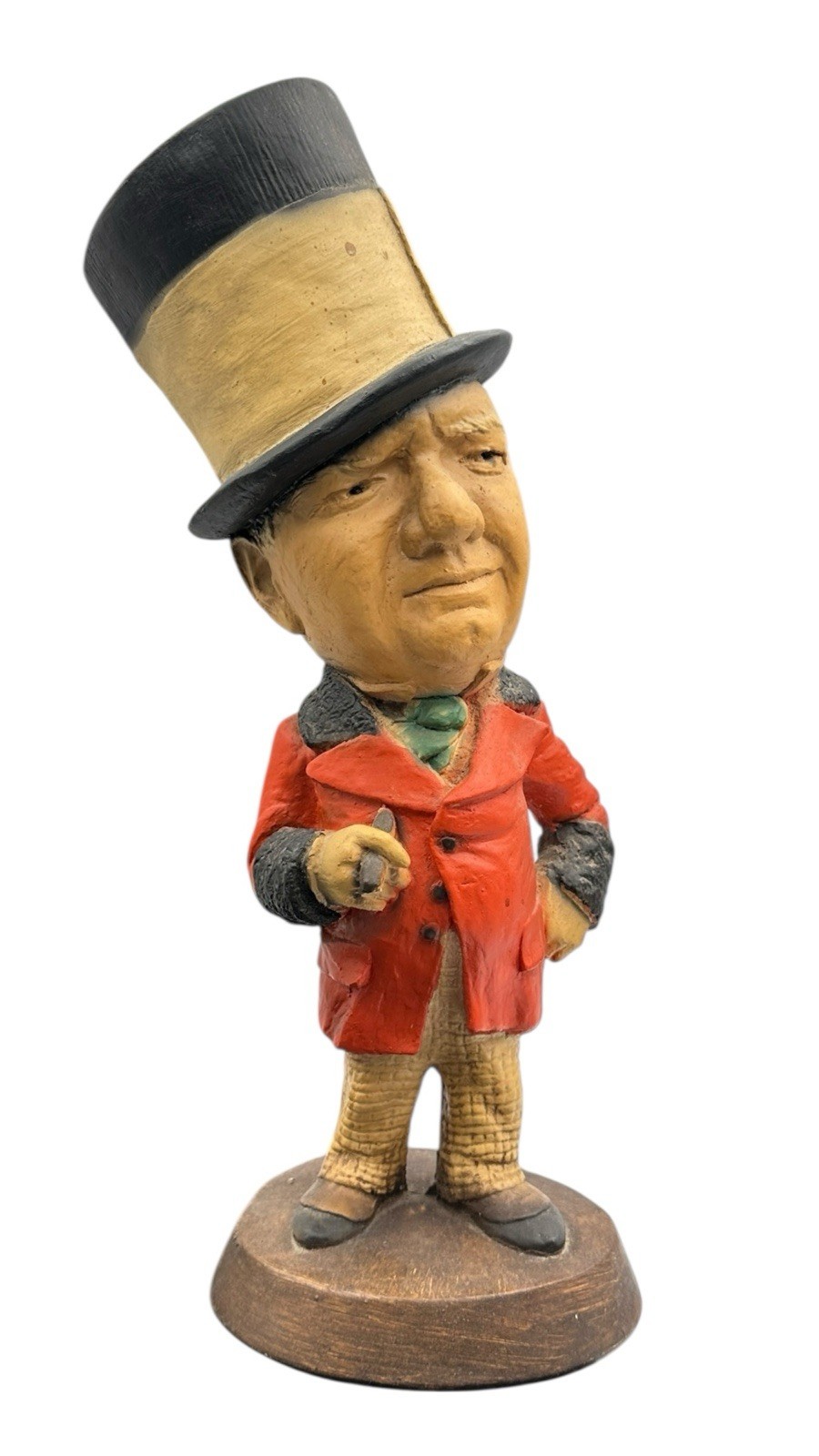 ESCO W C Fields Chalkware Figurine Statue Comedian 17.5” Tall Vintage 1970’s