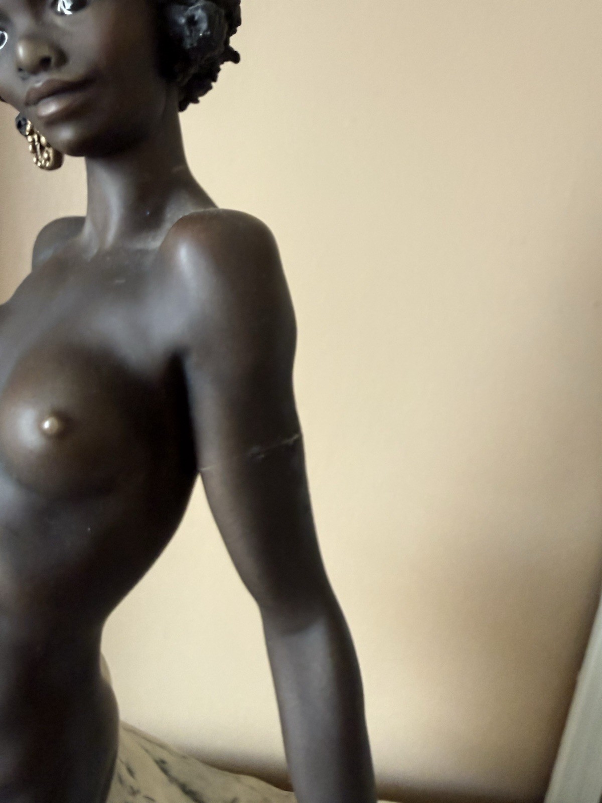 Giuseppe Armani Ebony Venere Nera Black Venus 16” Statue Figure Made Italy 1995
