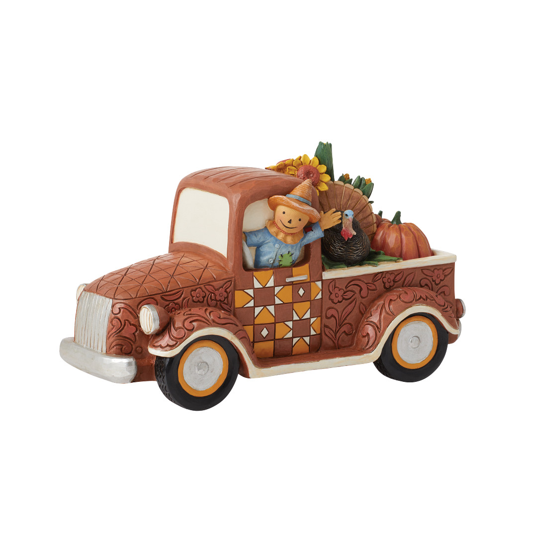 Jim Shore Heartwood Creek Harvest Pickup Truck Figurine 6012760