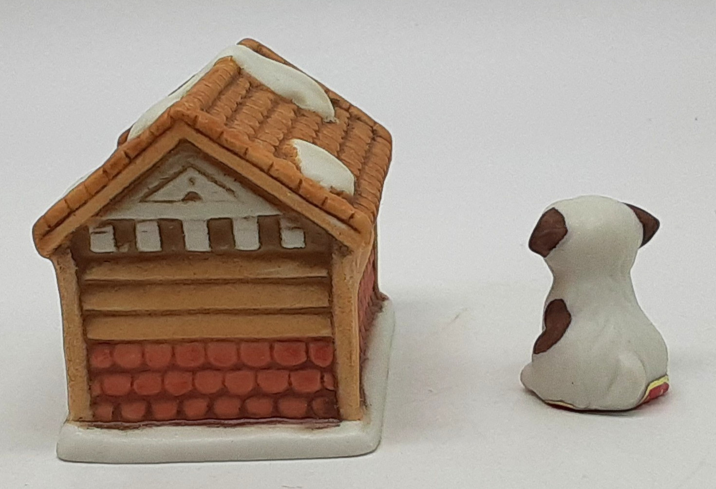 Lefton Colonial Christmas Village Figurine Doghouse Dog Rover House 458 1992 Lot