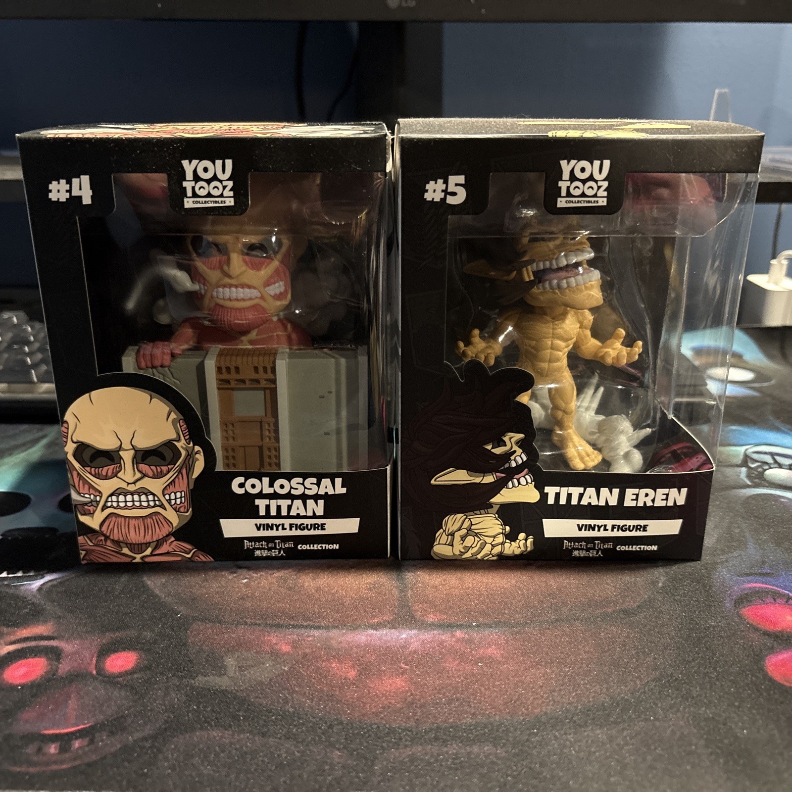 Youtooz: Attack on Titan Collection – Colossal Titan & Titan Eren Figure Anime