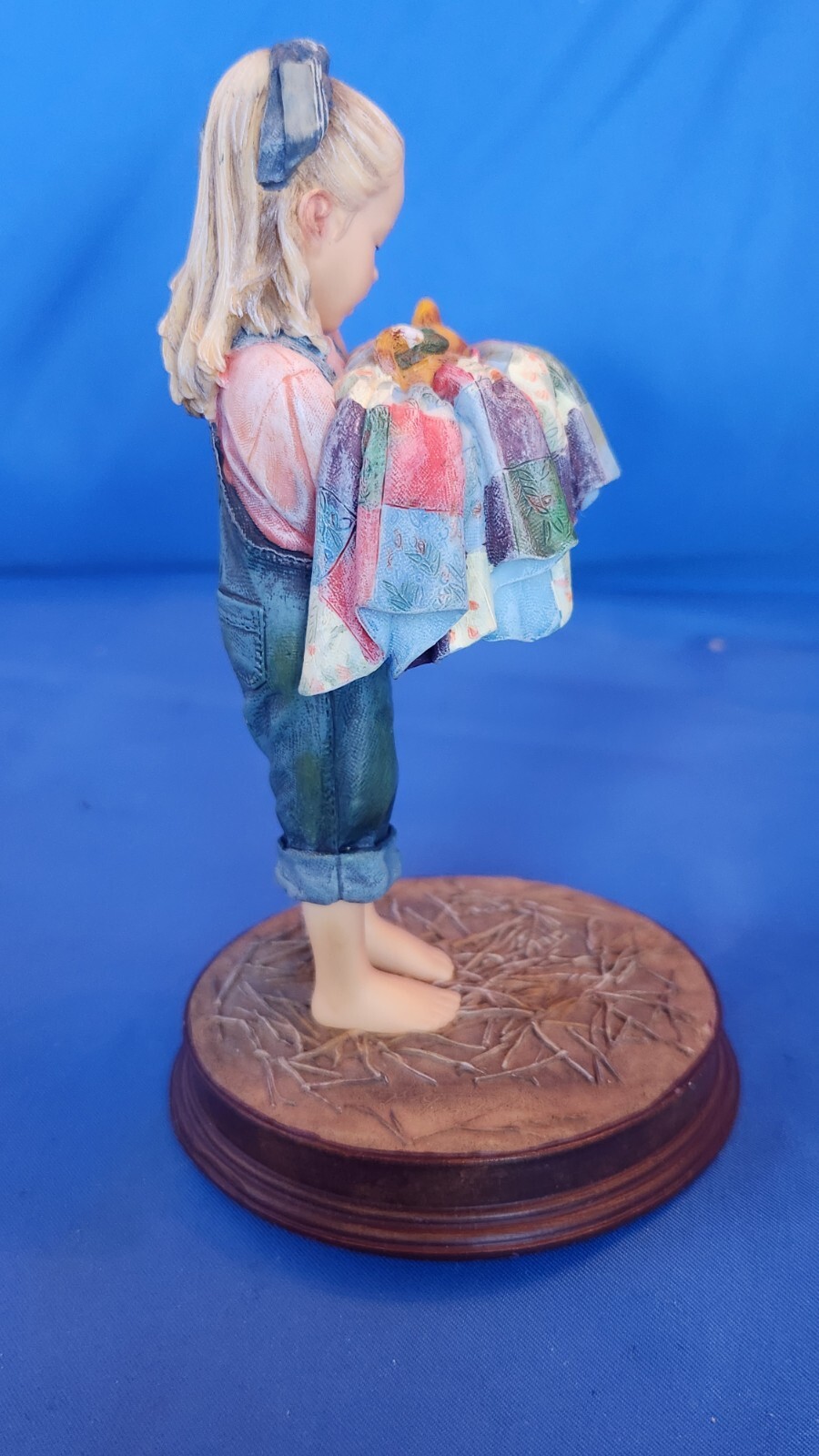 Mama Says…. Guard Your Treasures Figurine Demdaco Girl w/ Kitten 2003