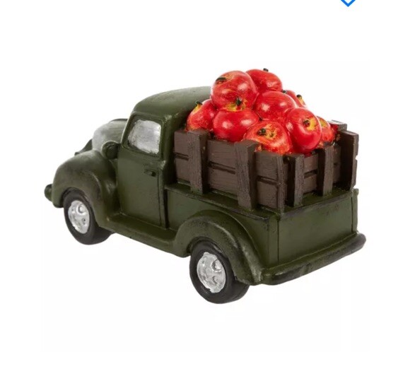 Green Retro, Truck With Apples Martha Stewart Full Harvest, Thanksgiving Decor