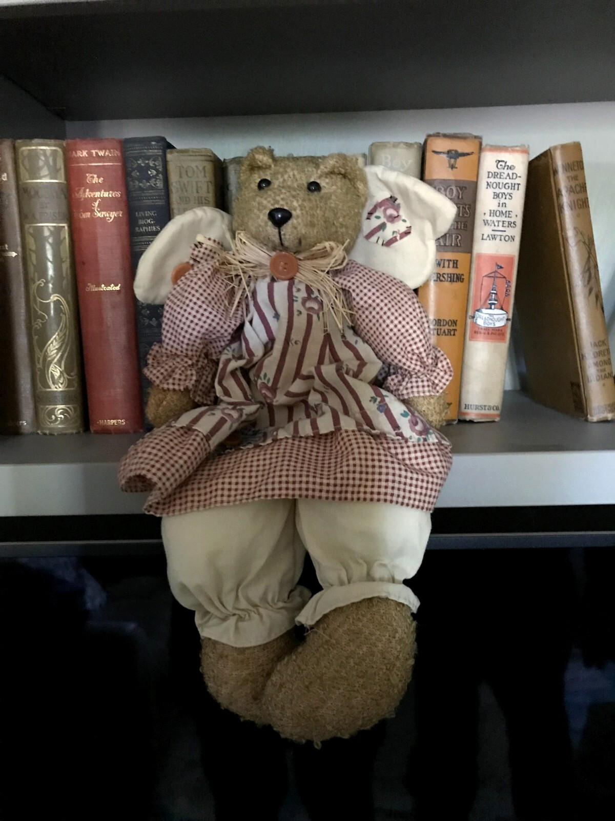 Vintage Wang’s International Country Angel Bear Shelf Sitter