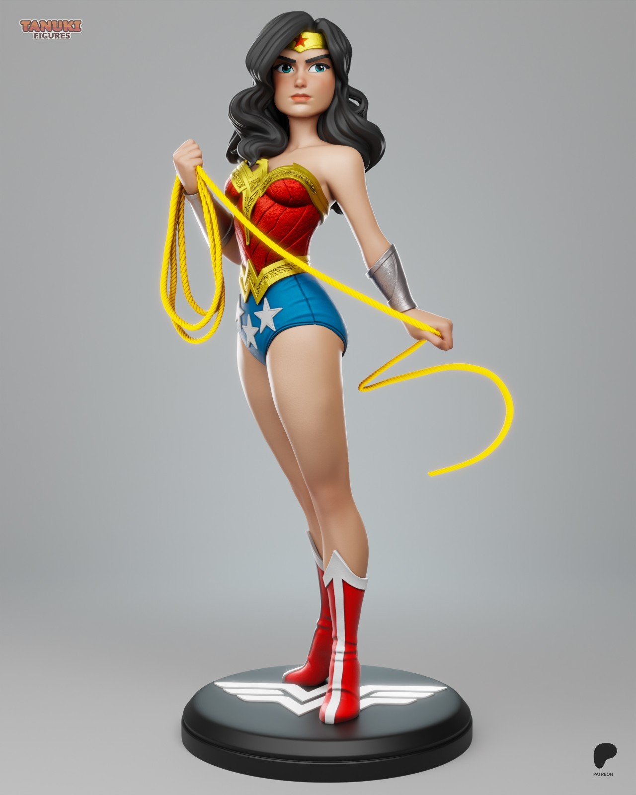 Wonder Woman TOON 1/6 Scale Figure Statue Unpainted Garage Kit Resin