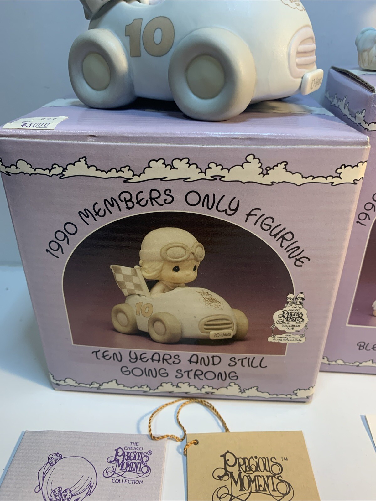 LOT OF 4 PRECIOUS MOMENTS 1990-1991 MEMBERS ONLY PM901 PM902 PM911 PM912