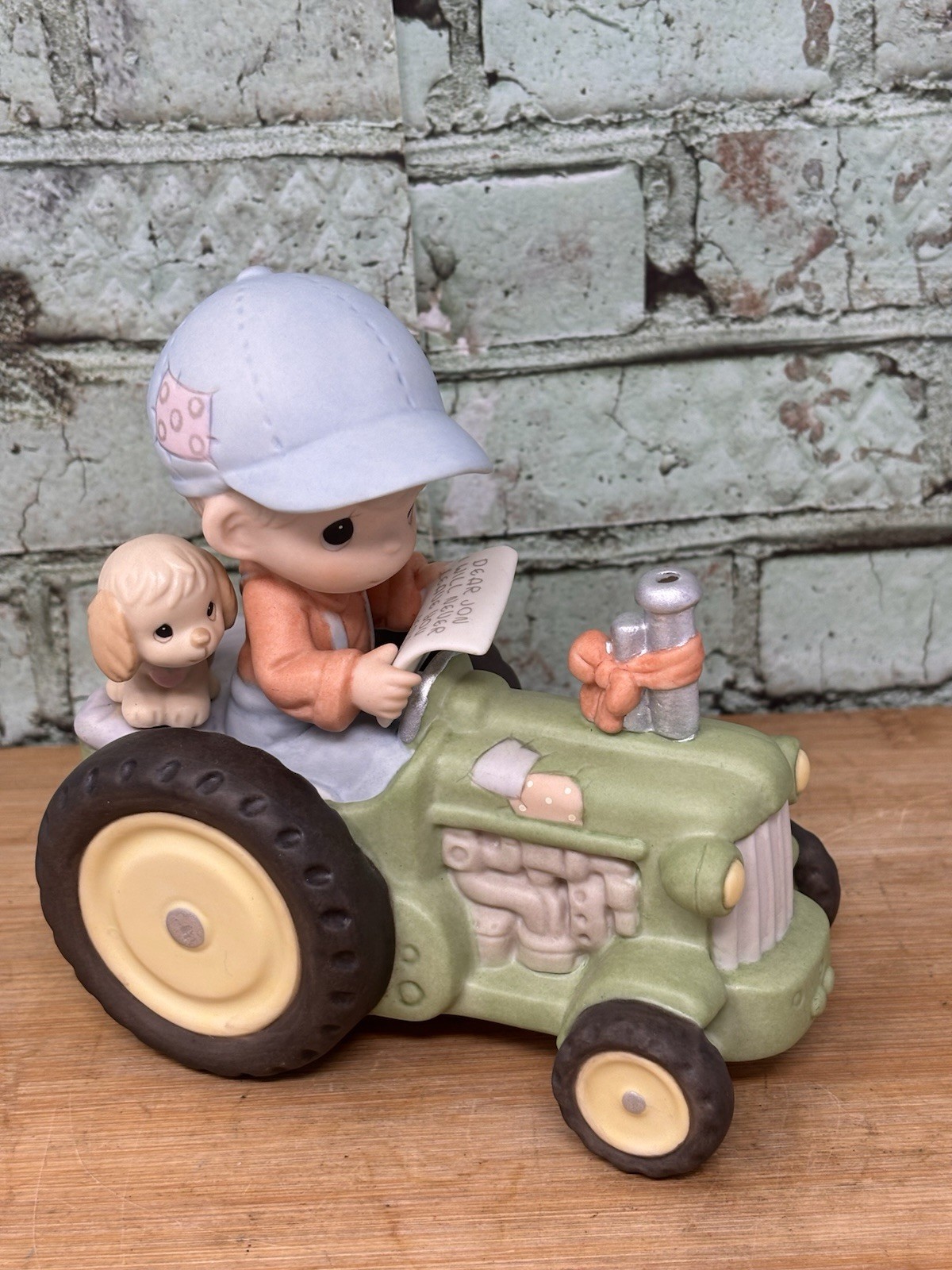 Precious Moments 588091 Dear Jon I Will Never Leave You, Jesus Tractor Figurine