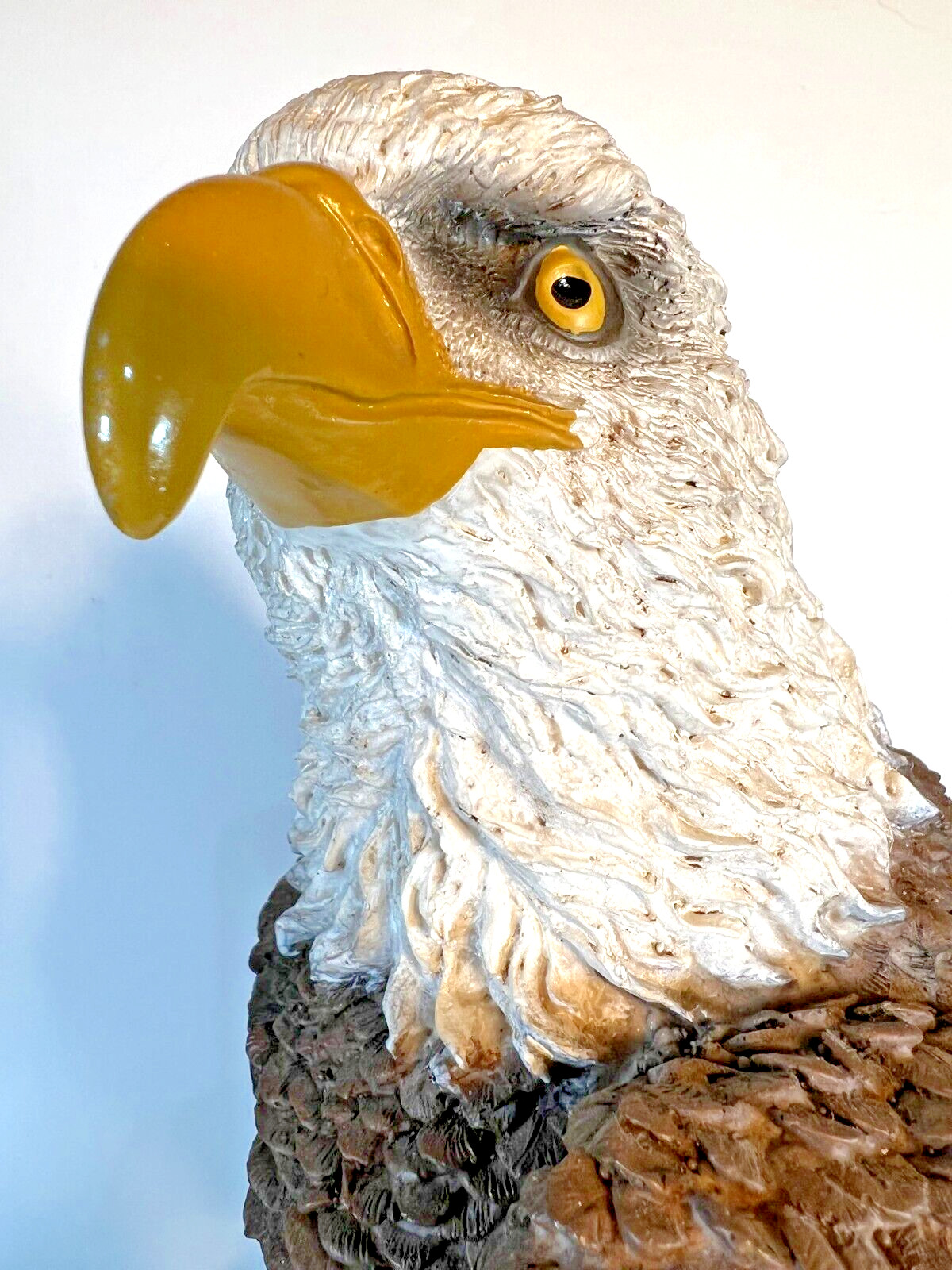 Large American Bald Eagle Composite Sculpture. 16.25″ tall