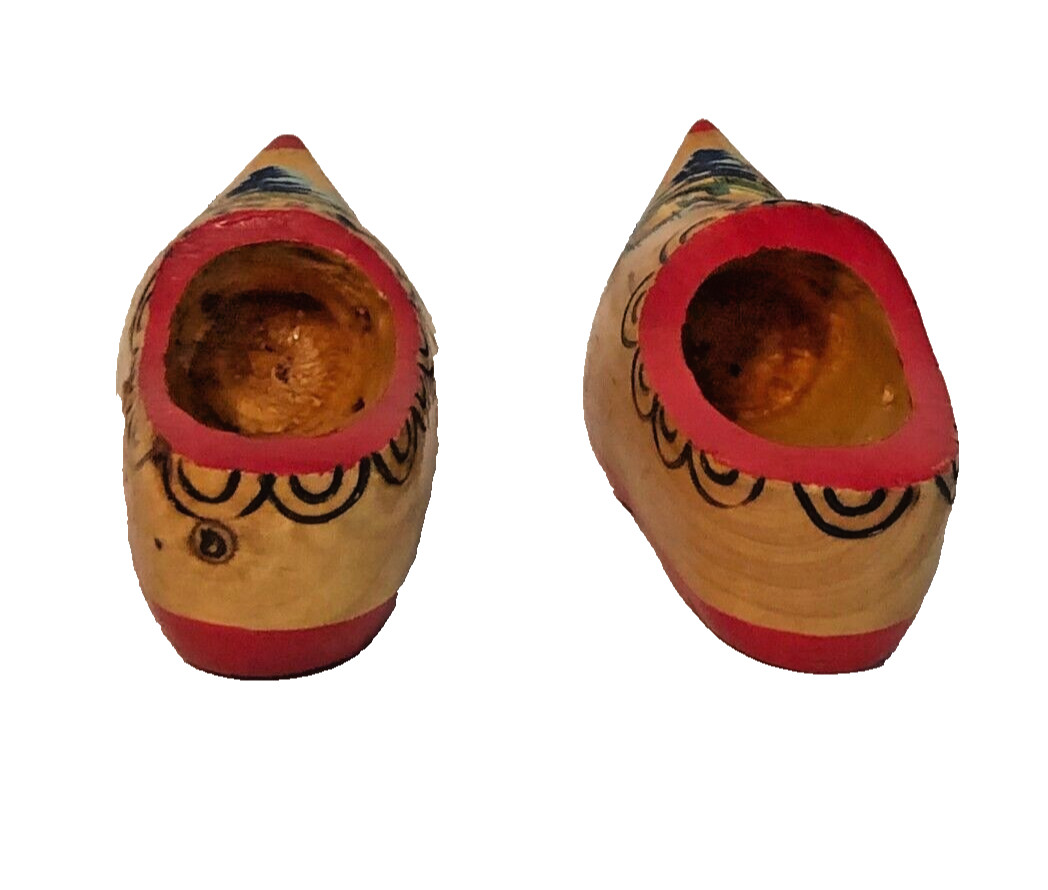 Miniature Dutch Wooden Clogs with Windmills