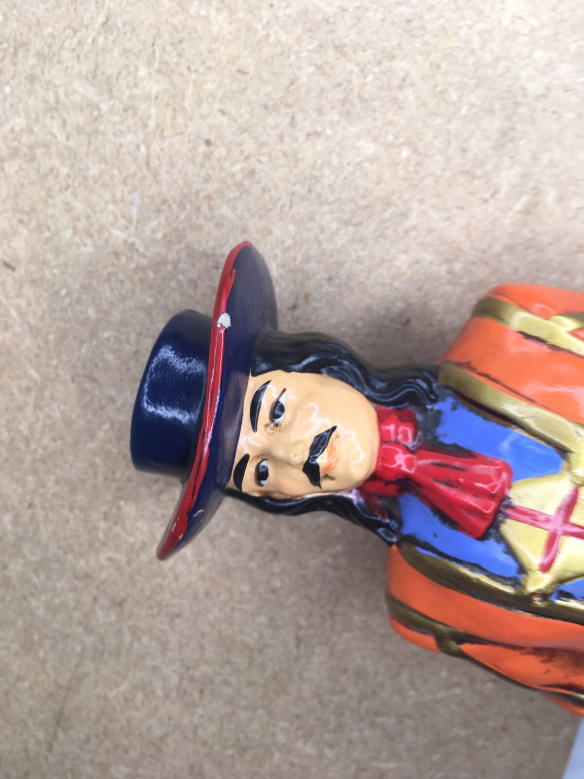**Vintage MCM CAVALIER GENTLEMAN MUSKETEER CAVALIER HAT SWORDSMAN FIGURE 12-IN