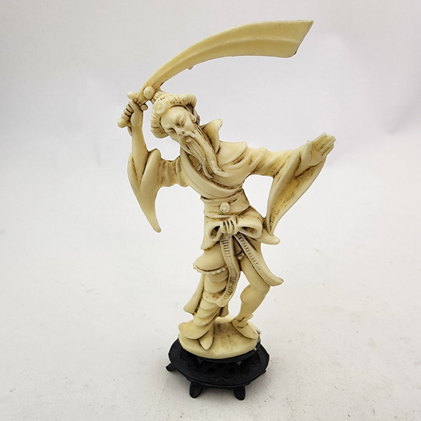 Vintage Fontanini Depose Made in Italy Asian Figures Fisherman Warrior Figurines