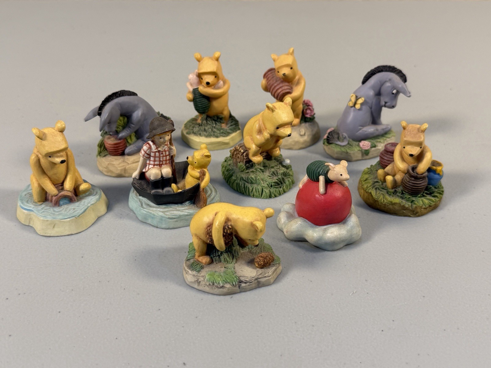 Lot of 10 Lenox Disney Winnie the Pooh Thimble Collection Honey Pot