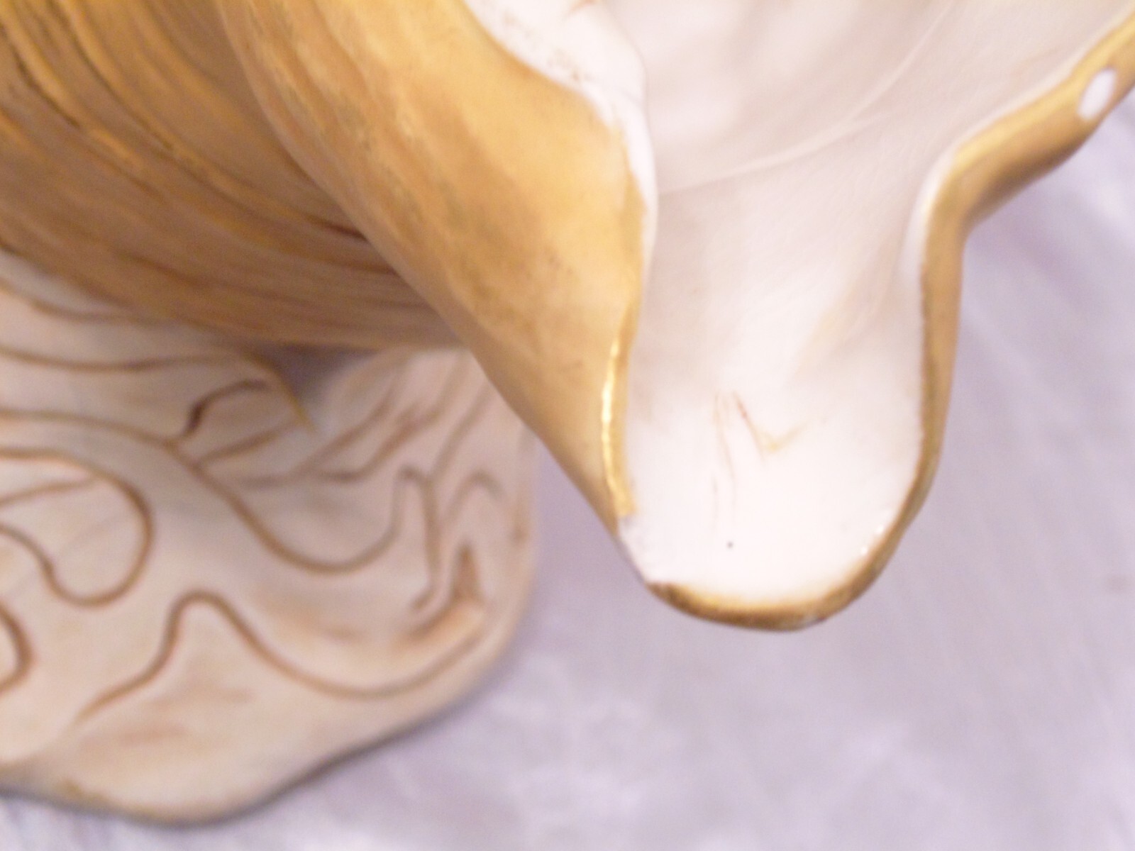 Vtg Art Nouveau Royal Dux Bohemian Woman Figurine Conch Shell Figural Bowl Vase