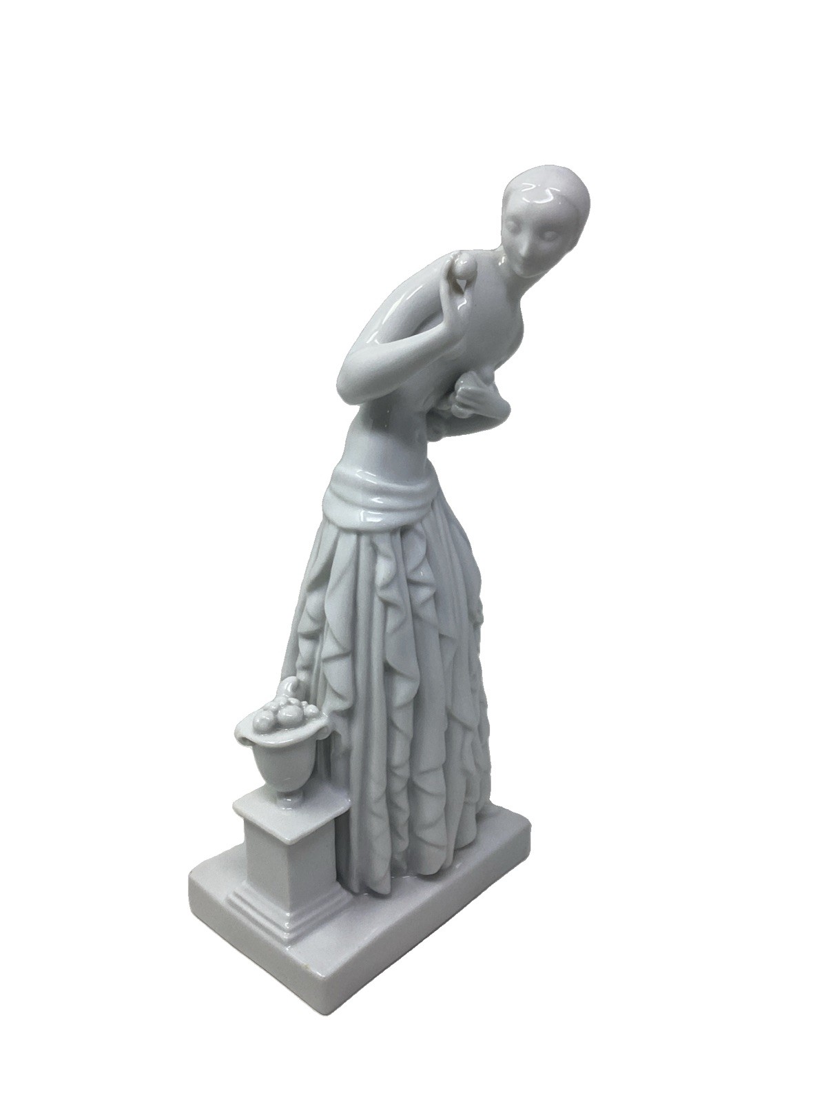 Dahl Jensen Blanc De Chine Copenhagen Roman Goddess “Pomona” Figurine 10”