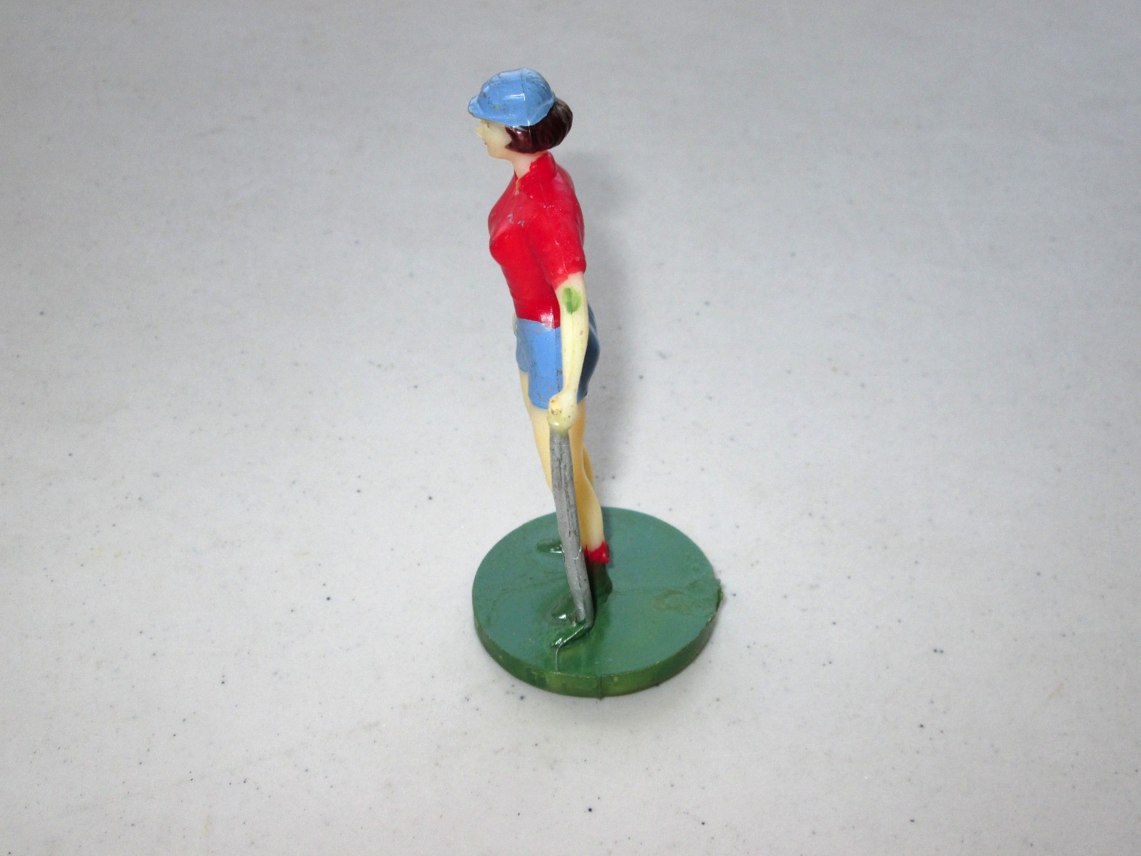 VTG Woman Golfer Figurine Golf Player Statue Sport Decoration Cake Topper
