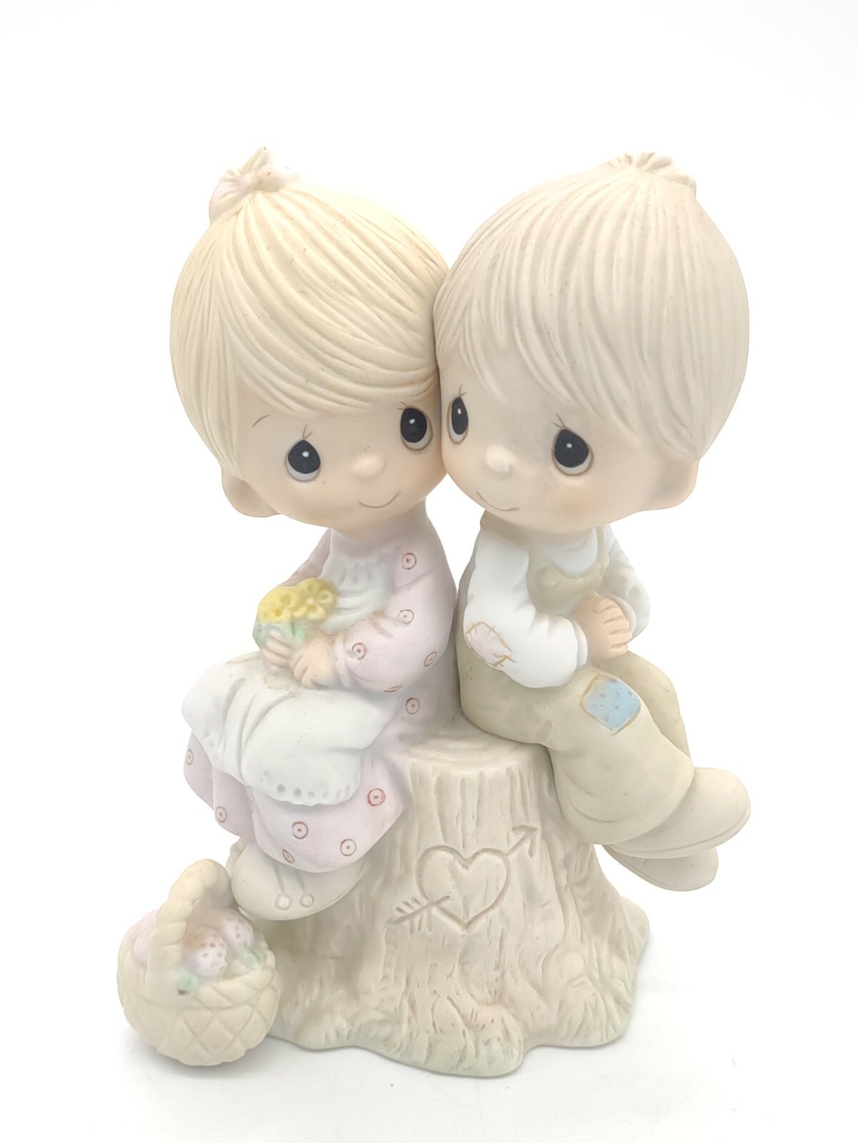 1976 Precious Moments Figurine Jonathon & David Love One Another E1376