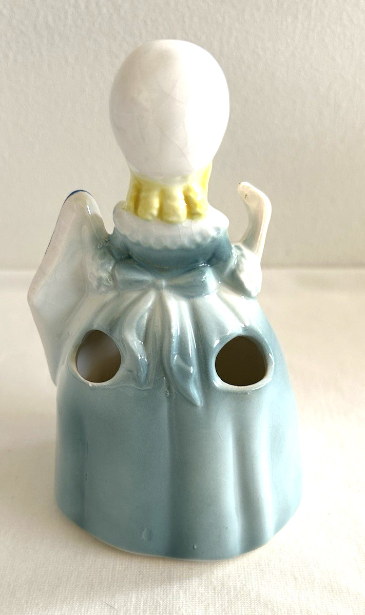 Vintage Enesco Betsy Ross Storage Patriotic Flag Figurine With Spoons 6″ high