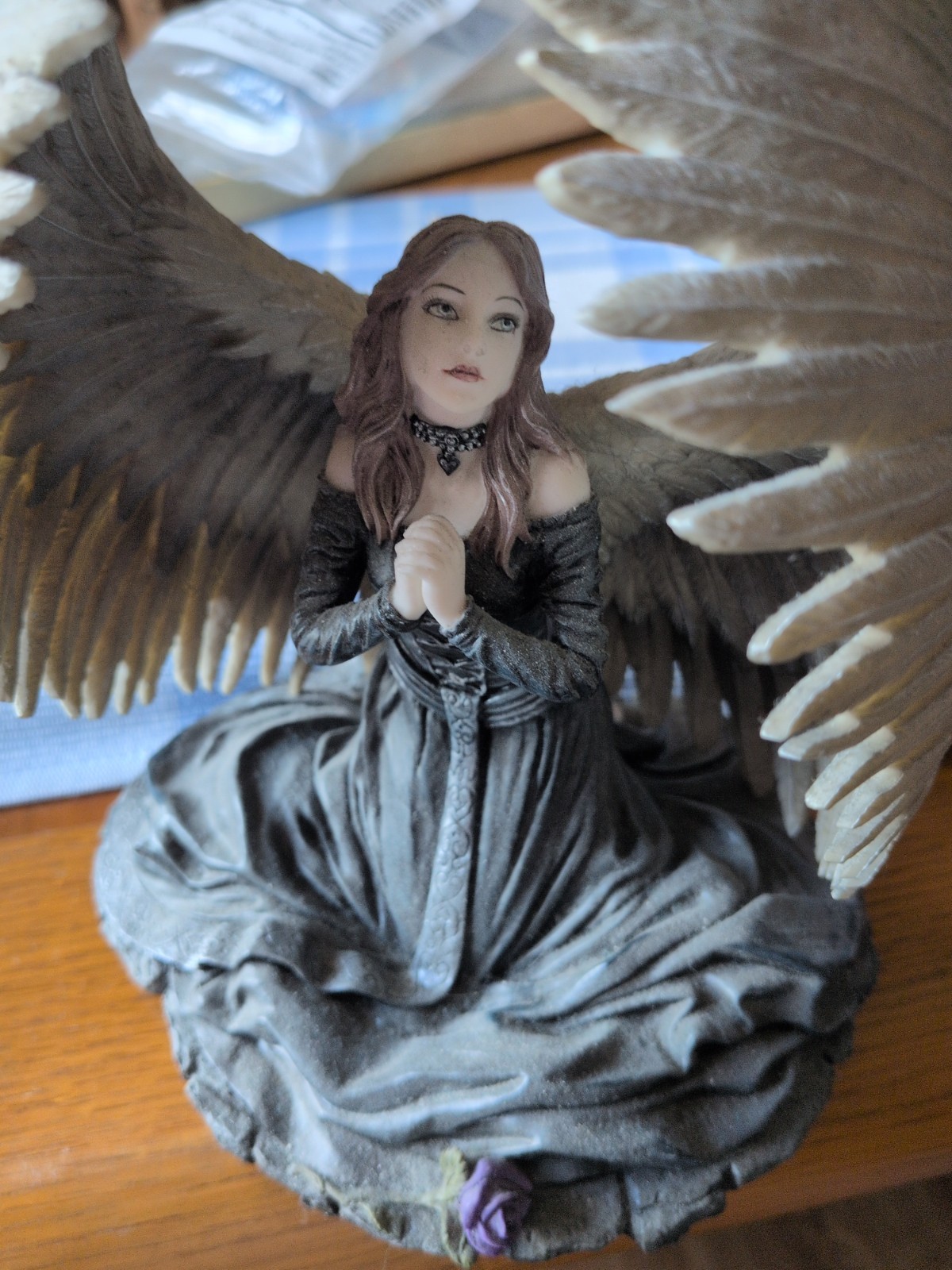 Prayer for the Fallen Angel Anne Stokes Gothic Witchy Dark Fantasy Mythical Art