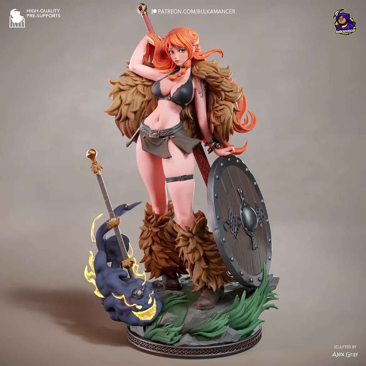 Nami (One Piece) 276mm Hand Painted Collectible Display Model Figure