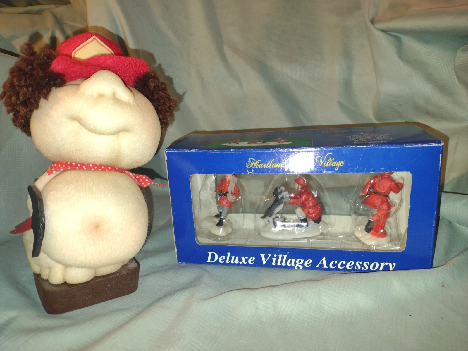 Fireman gift lot of 2 vintage miniatures very good